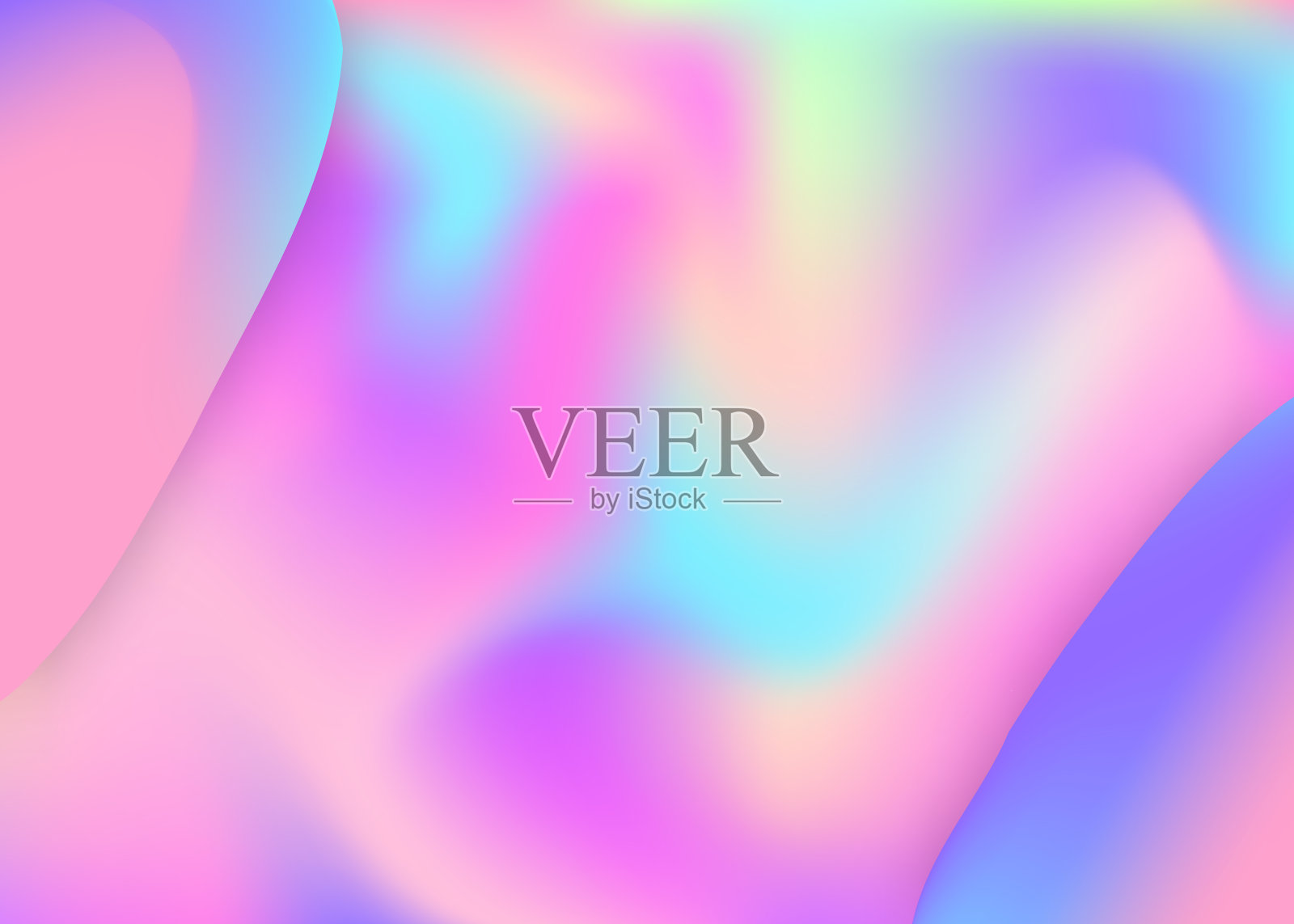 带有动态元素和形状的流体背景。插画图片素材