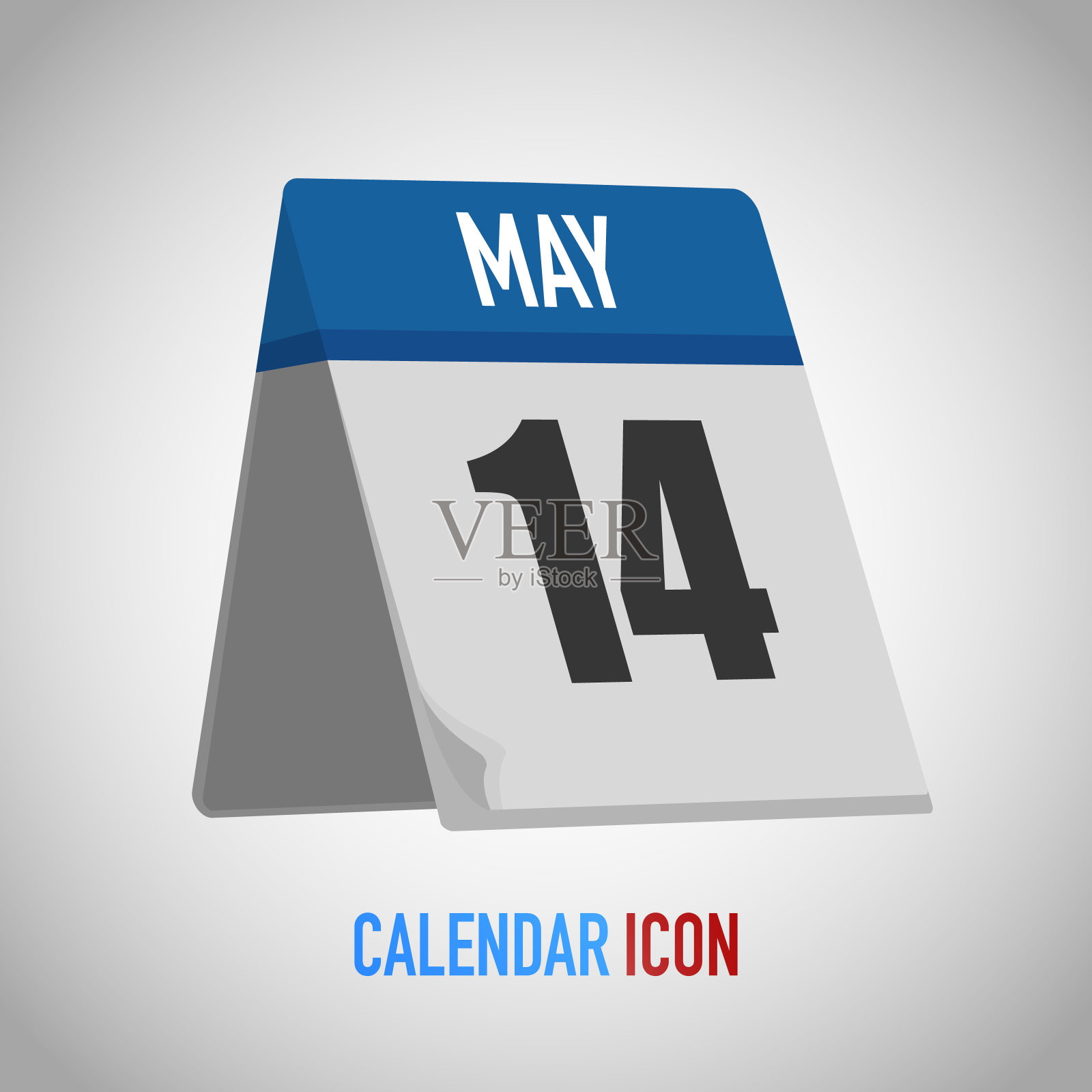 漂亮的桌子风格日历。日期,日、月。矢量插图背景提示，应用程序，用户界面，事件，假日，办公文件，图标，标志。孤立的扁平物体和符号。年收藏图标素材