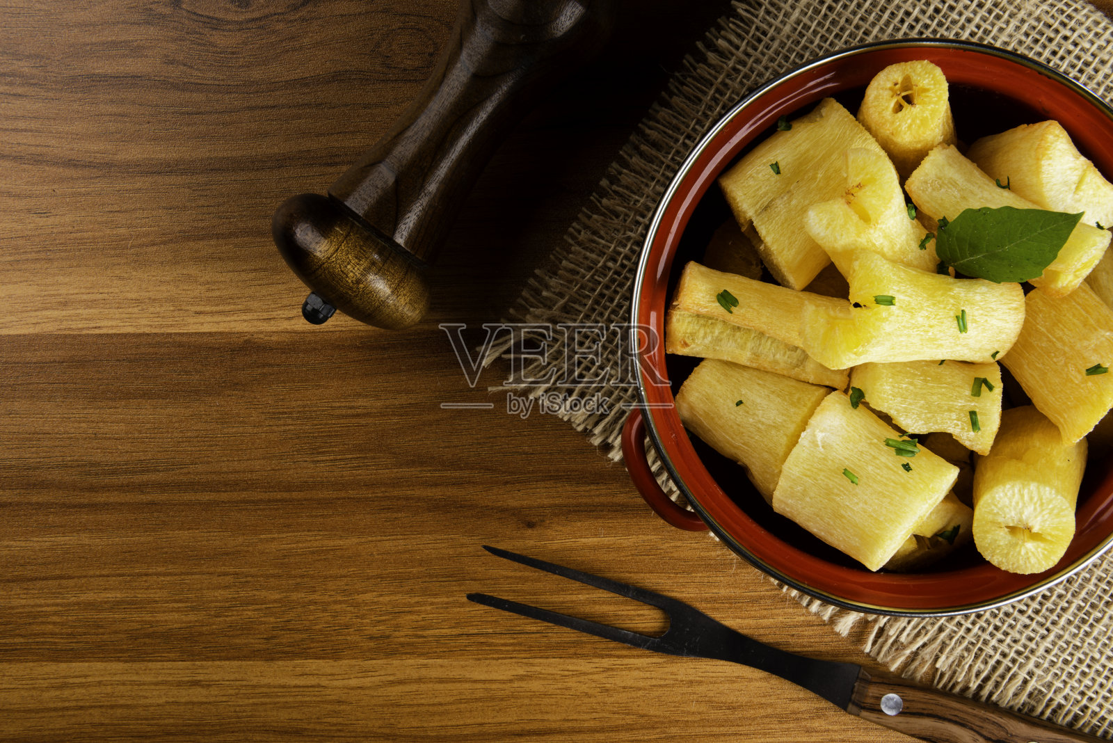 油炸木薯。巴西油炸木薯概念照片摄影图片