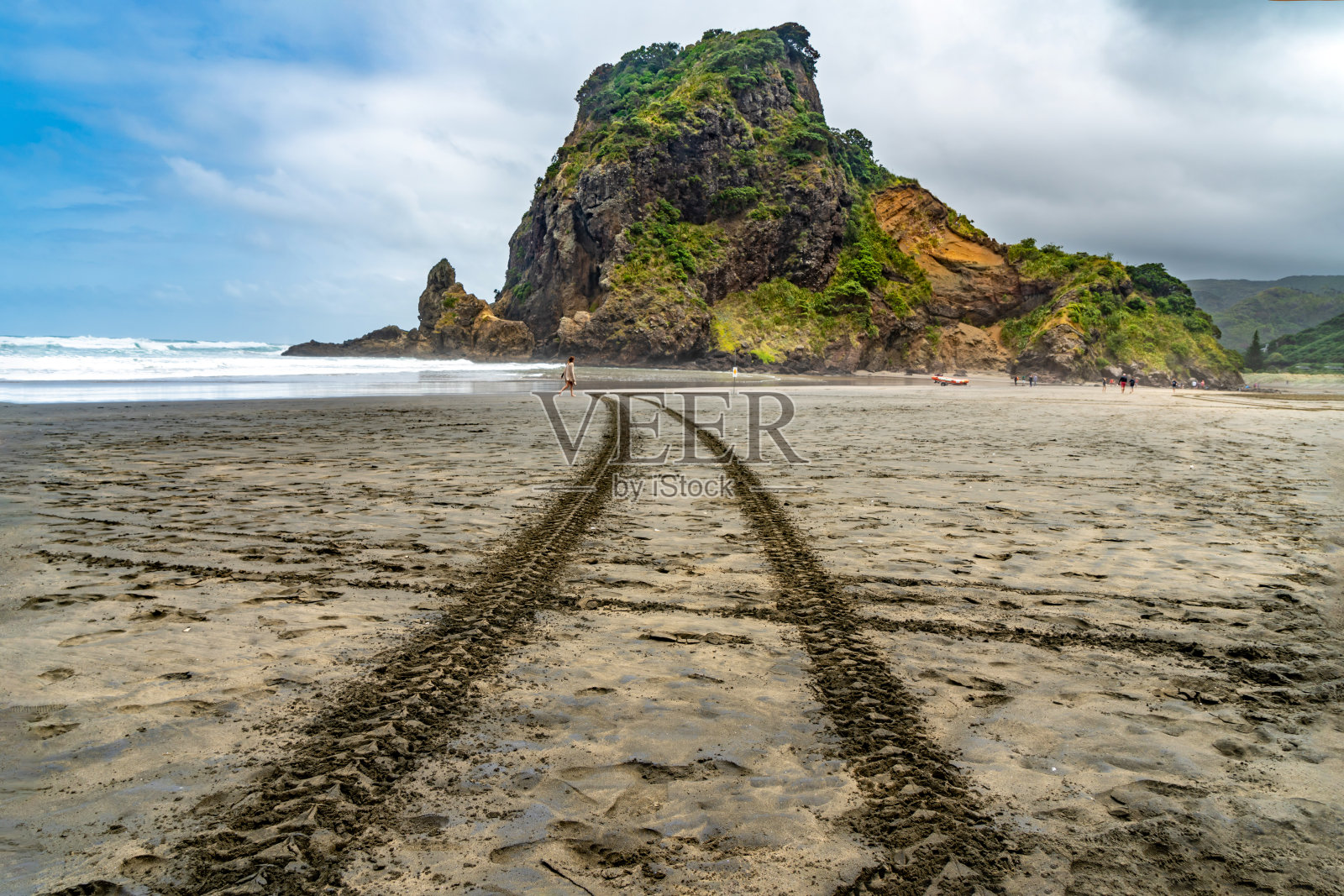 新西兰奥克兰的皮哈海滩照片摄影图片