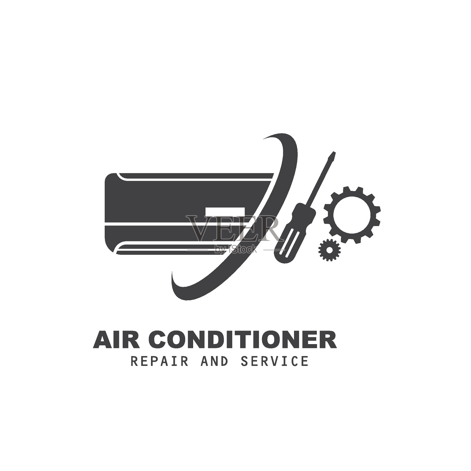 空调维修和服务矢量图标插图设计插画图片素材