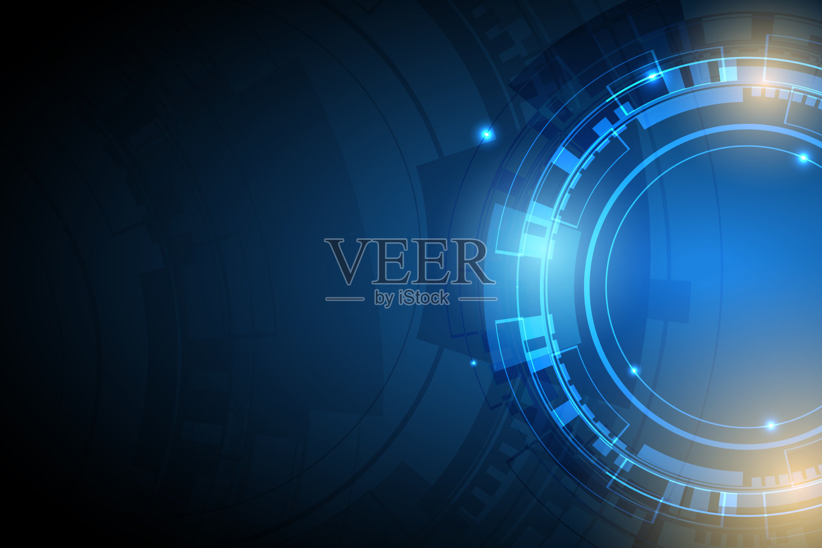 技术背景。插画图片素材