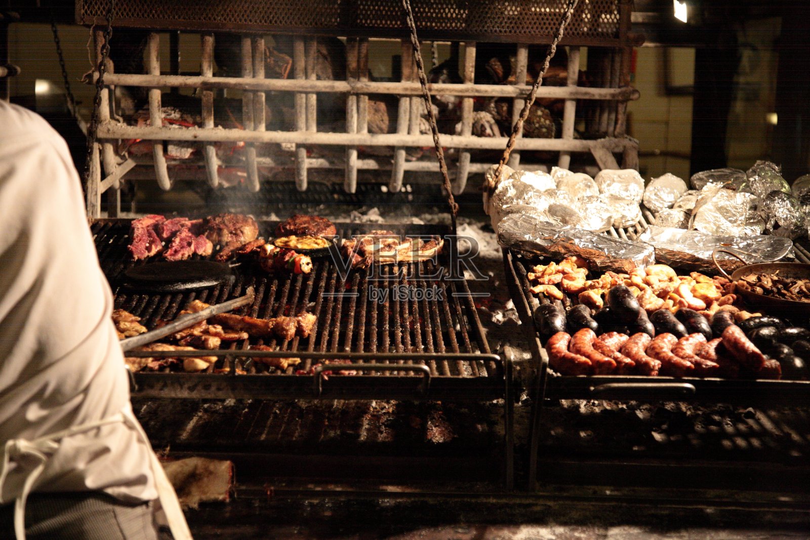 阿根廷布宜诺斯艾利斯的烤肉。照片摄影图片