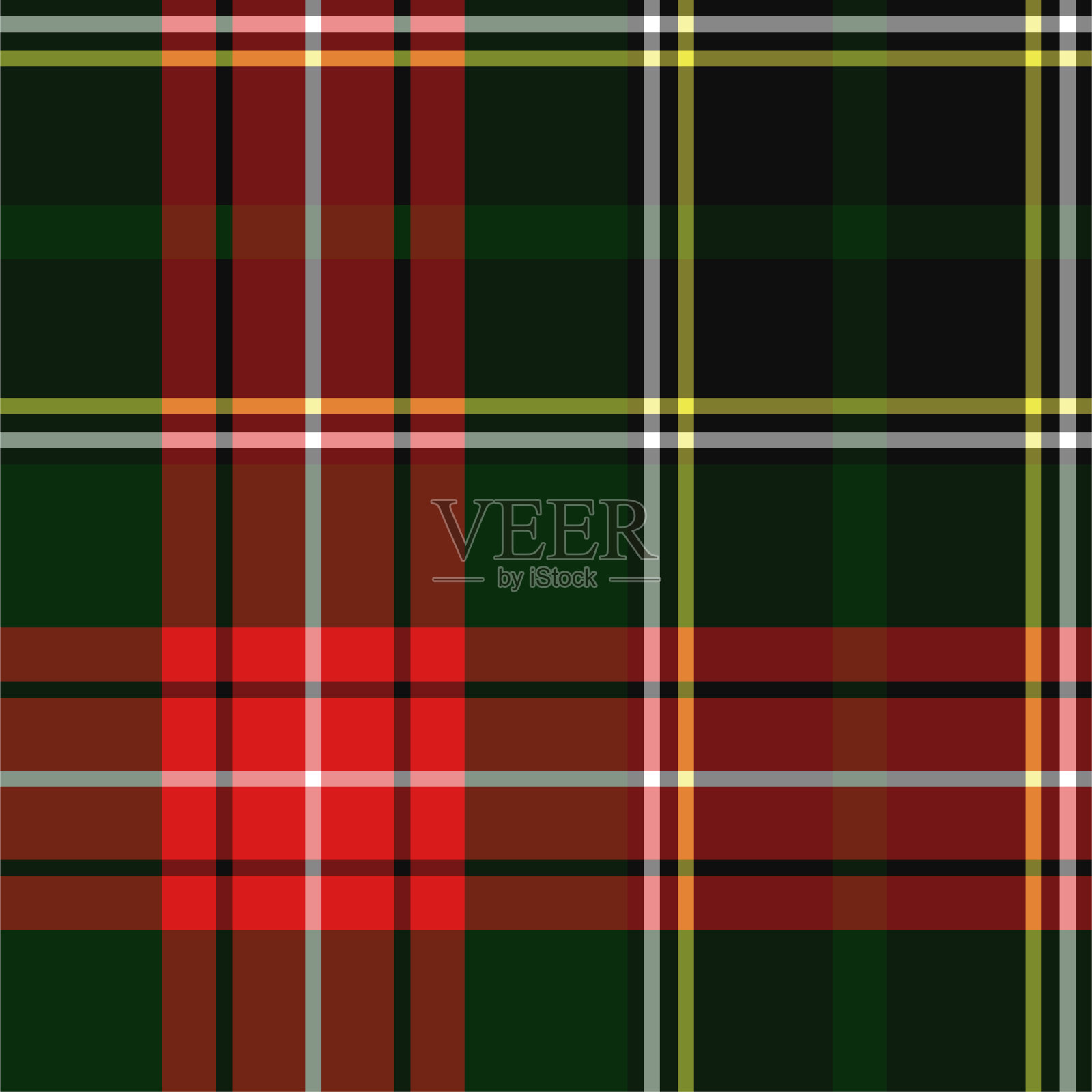 无缝矢量多色格子图案。格子图案的背景。经典时尚羊毛图案。适用于织物、纺织品、包装、覆盖等。插画图片素材