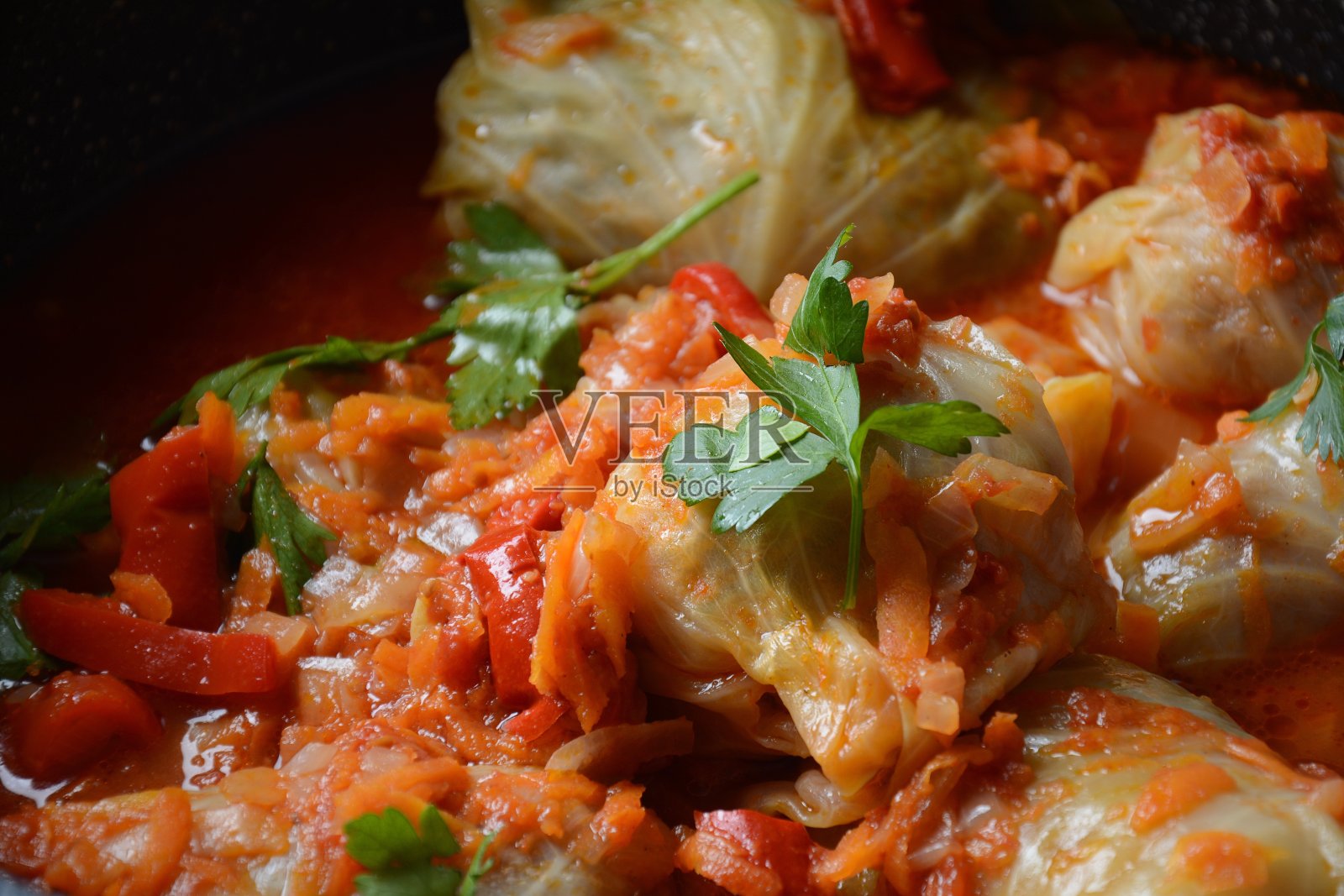 酿卷心菜卷照片摄影图片