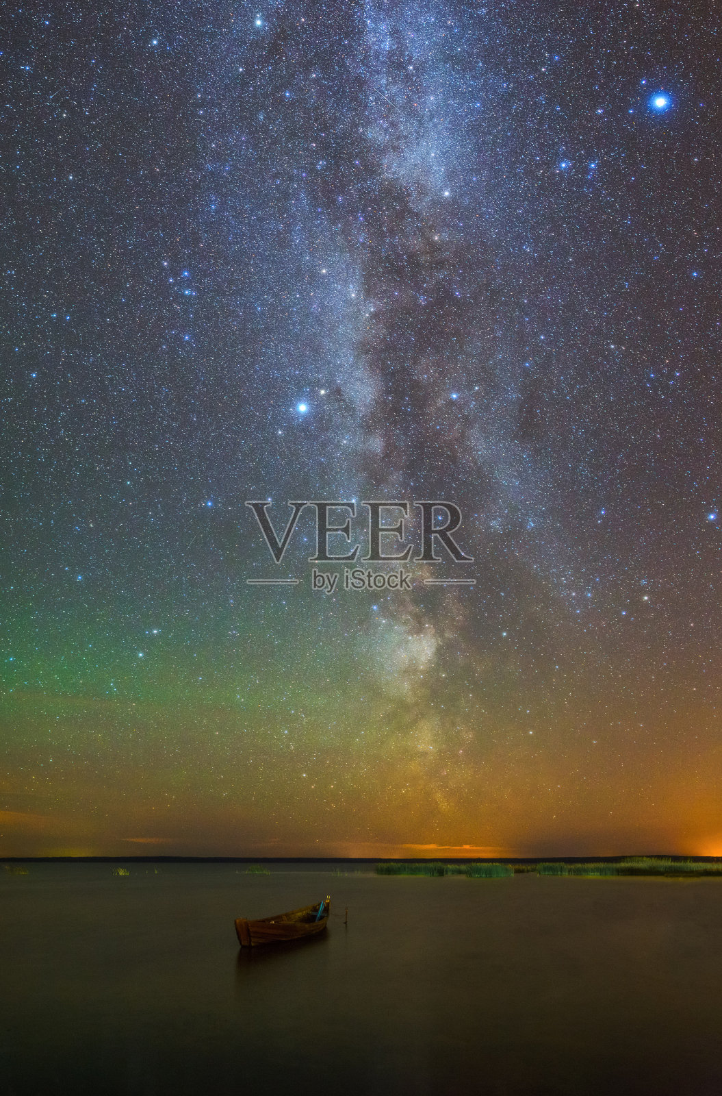 星空的夜晚照片摄影图片