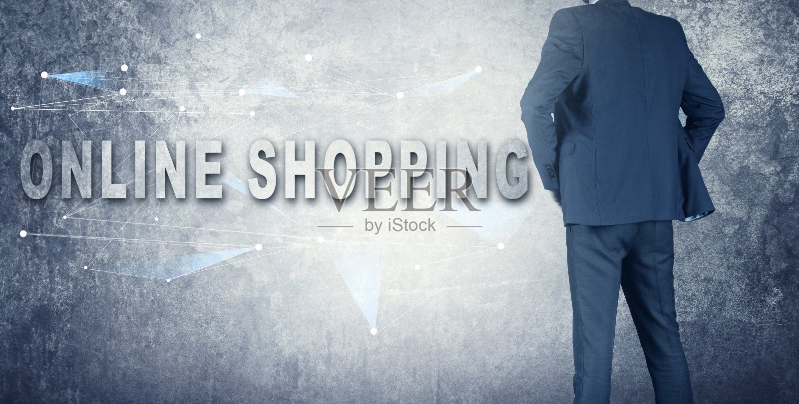 网上购物短信与男人照片摄影图片