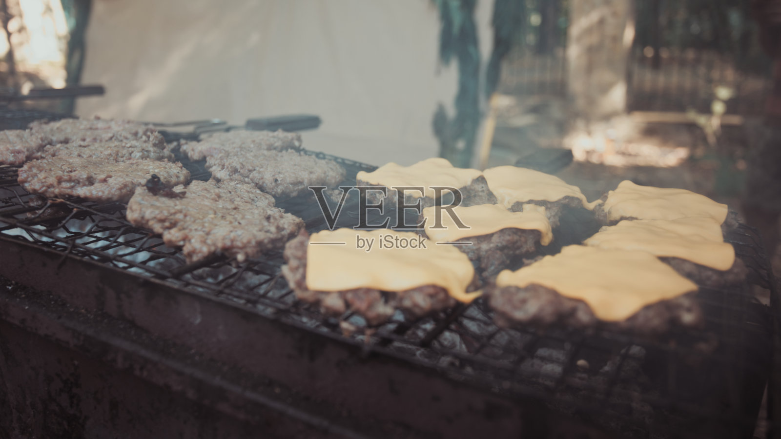 街头食品的背景照片摄影图片