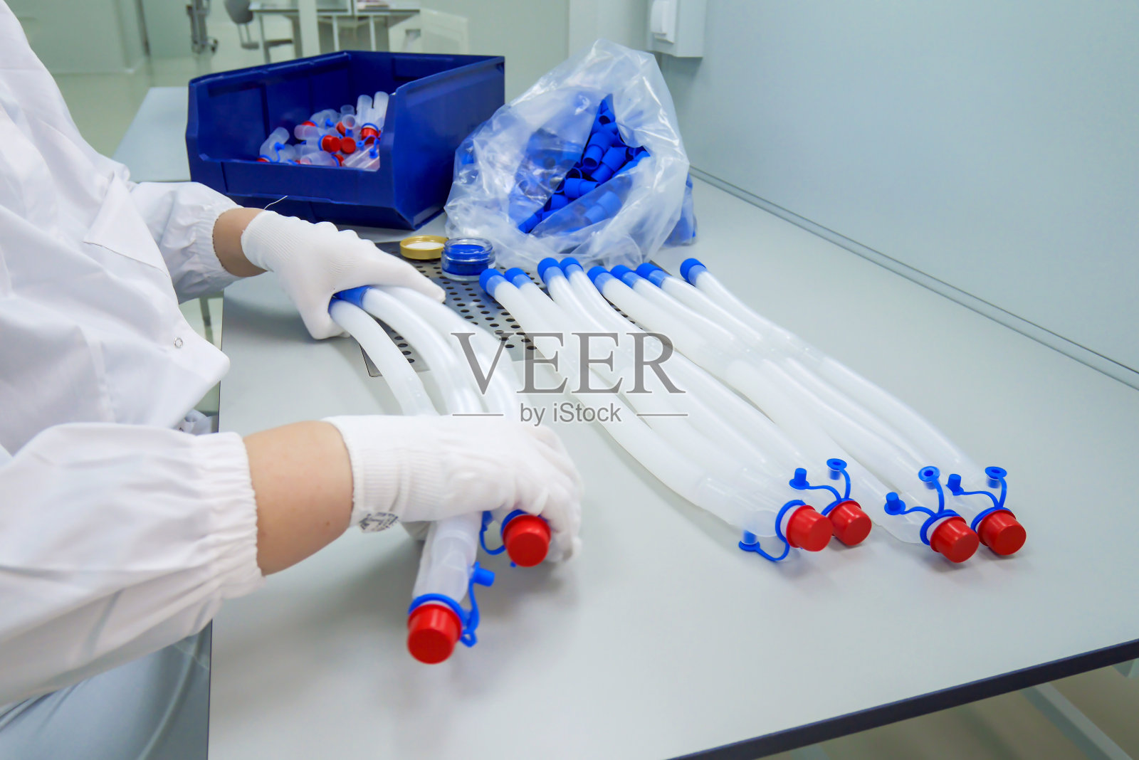 人工肺通气，肺通气。照片摄影图片