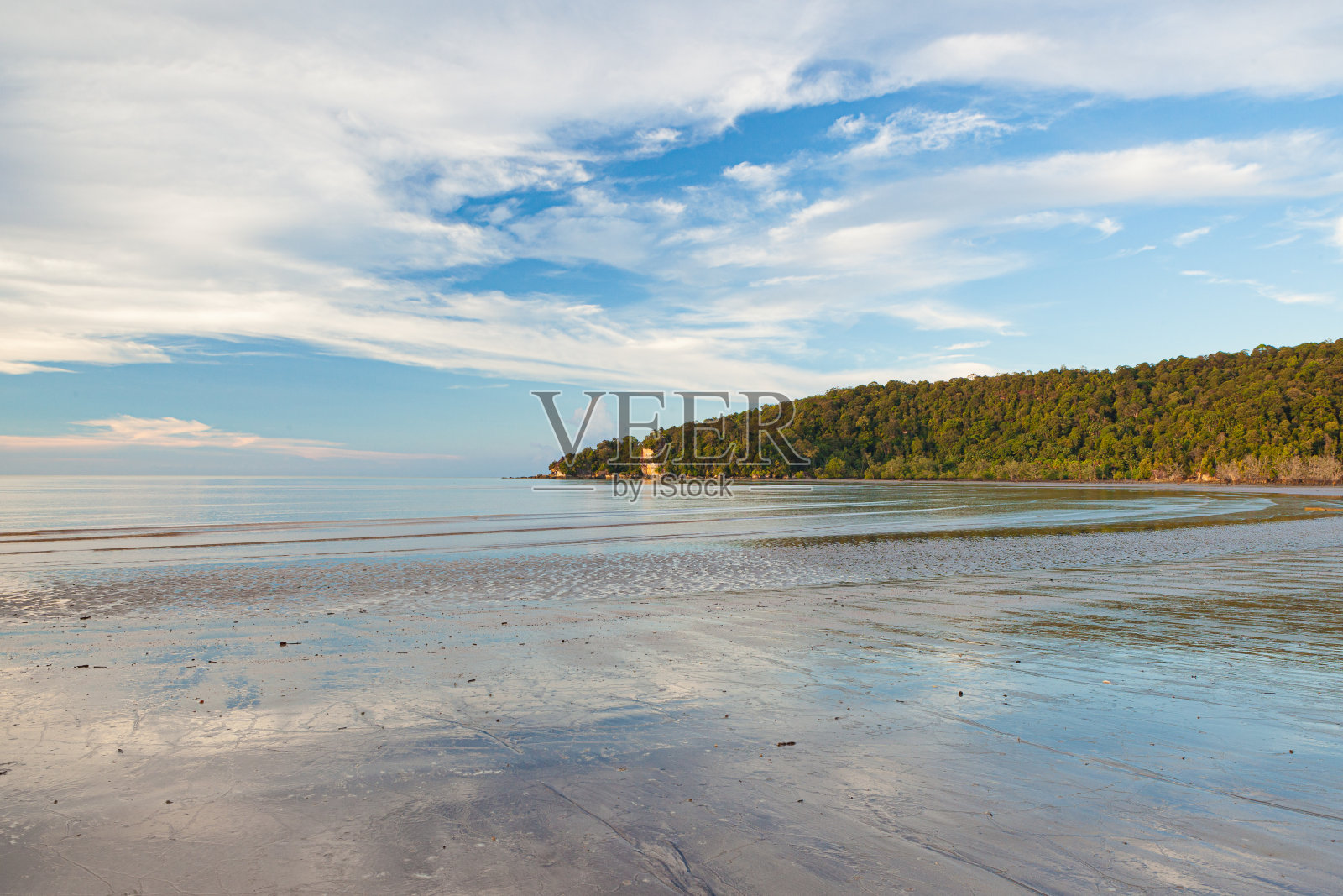 马来西亚婆罗洲巴科国家公园的海滩景观照片摄影图片