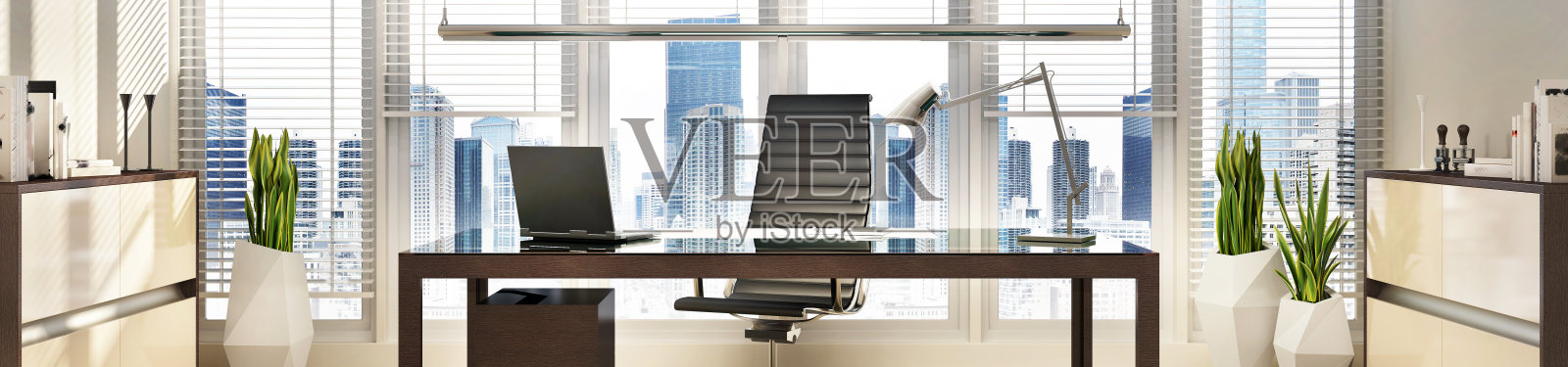 现代豪华CEO办公室室内设计照片摄影图片