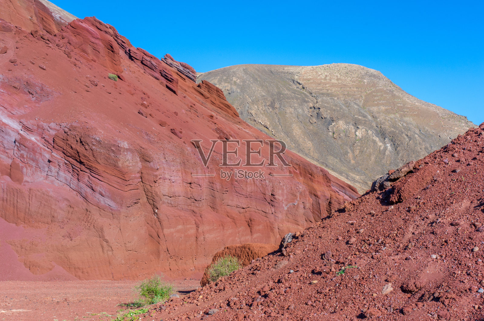 兰萨罗特，菲姆斯附近的采石场照片摄影图片