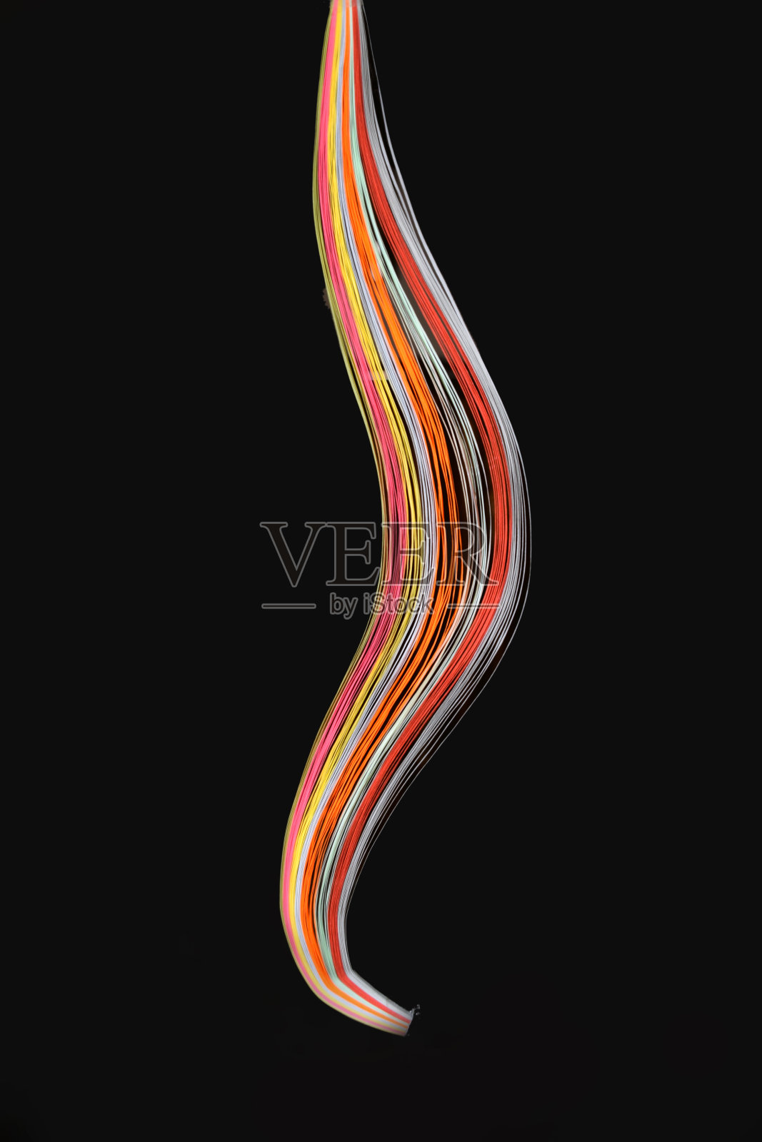 纸带多色艺术彩虹照片摄影图片