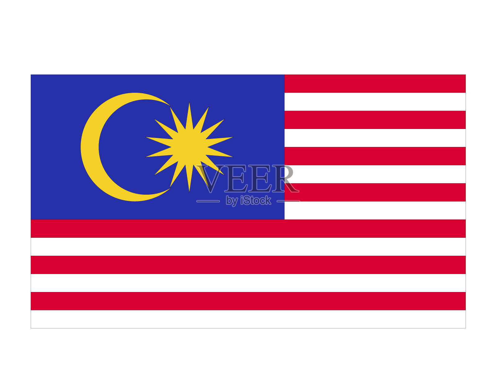 马来西亚旗插画图片素材