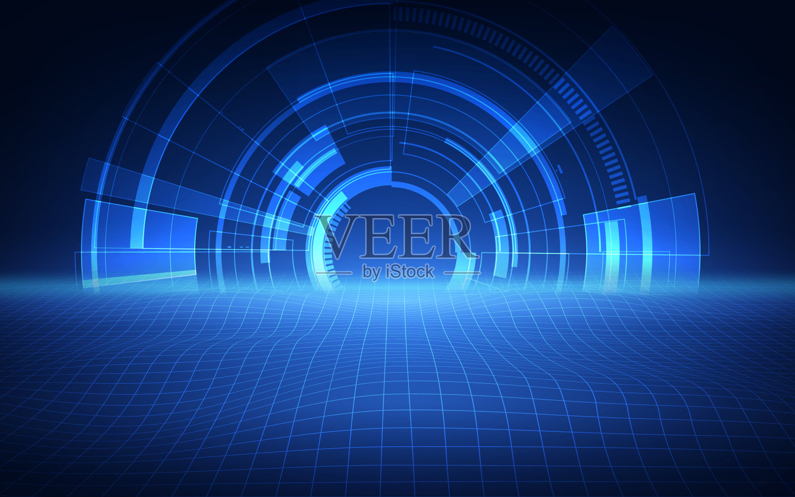 抽象的未来背景技术科幻概念插画图片素材