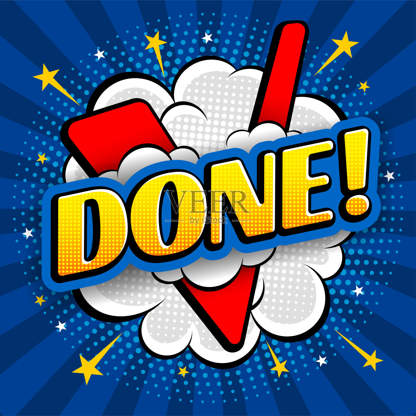 带有波普艺术风格的漫画演讲泡泡插画图片素材