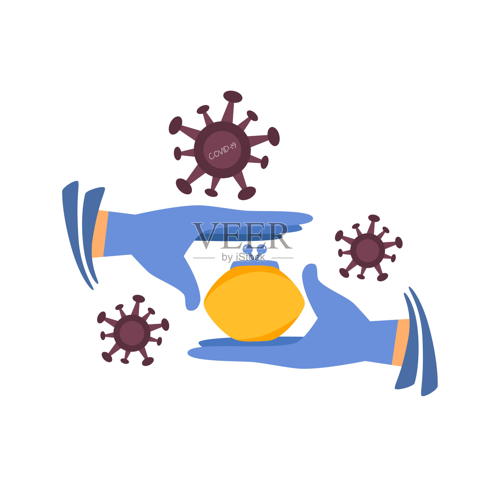 危机保护插画图片素材