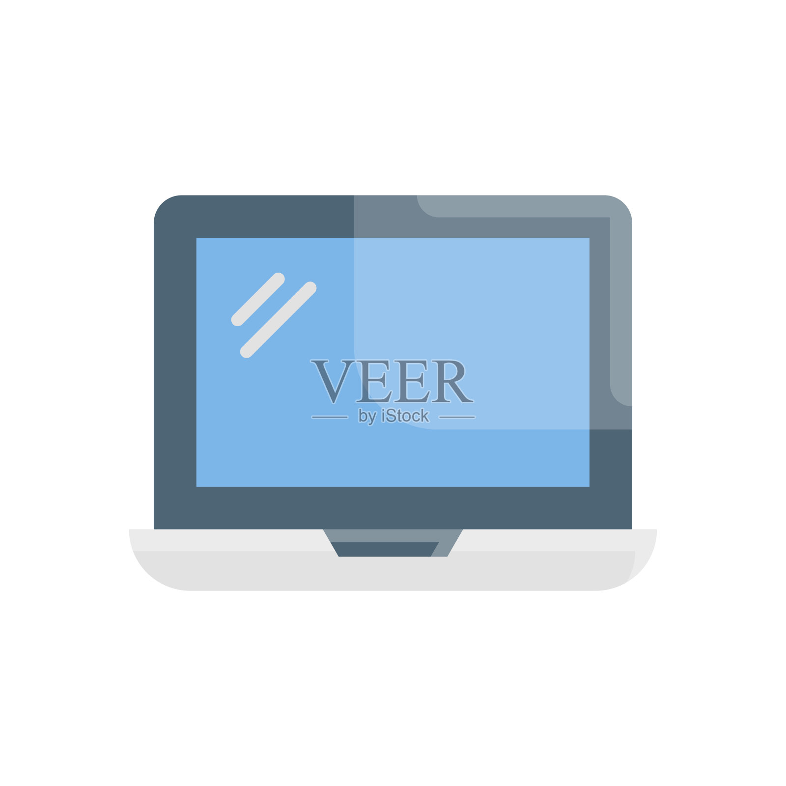 笔记本电脑矢量图标插画图片素材