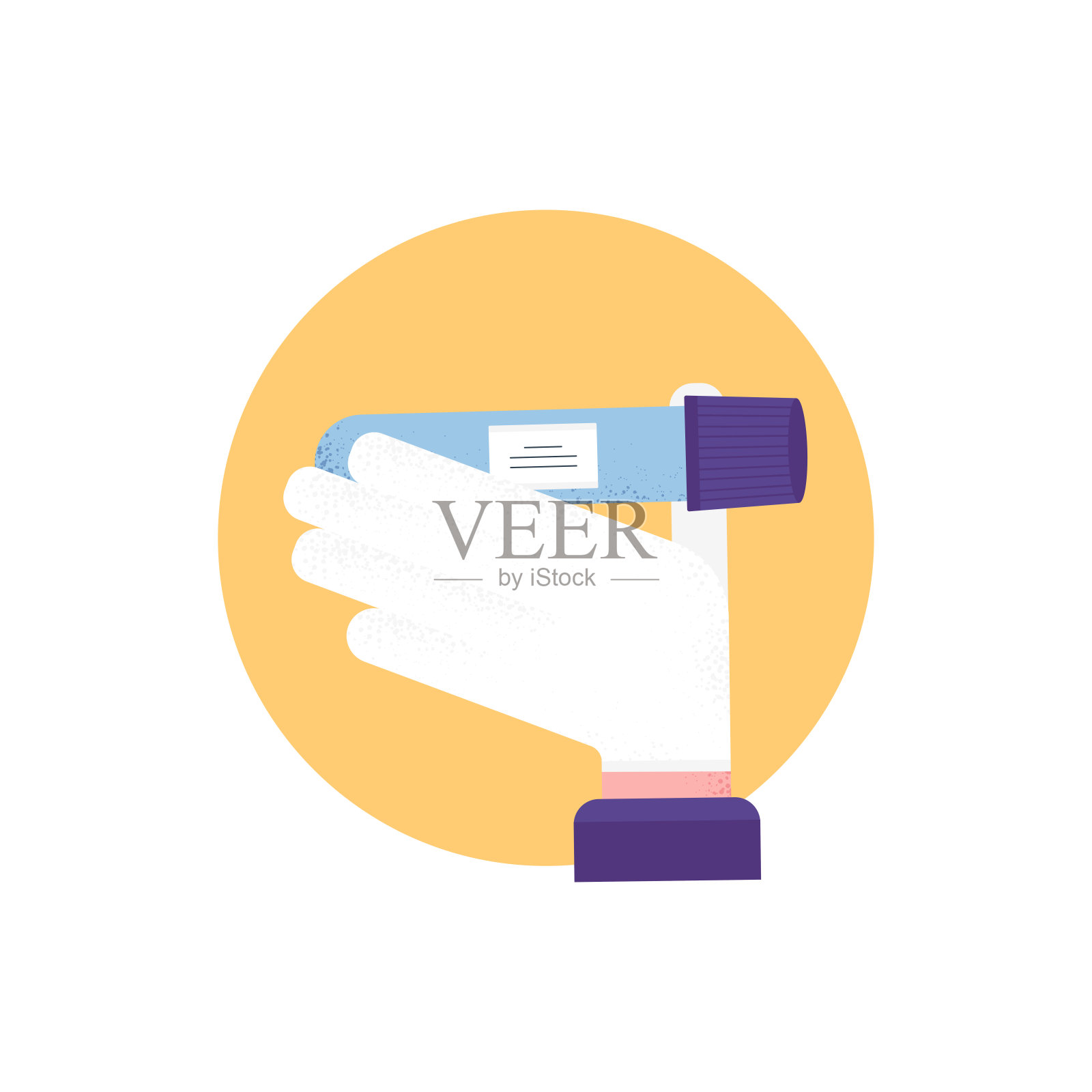 隔离玻璃管试验插画图片素材