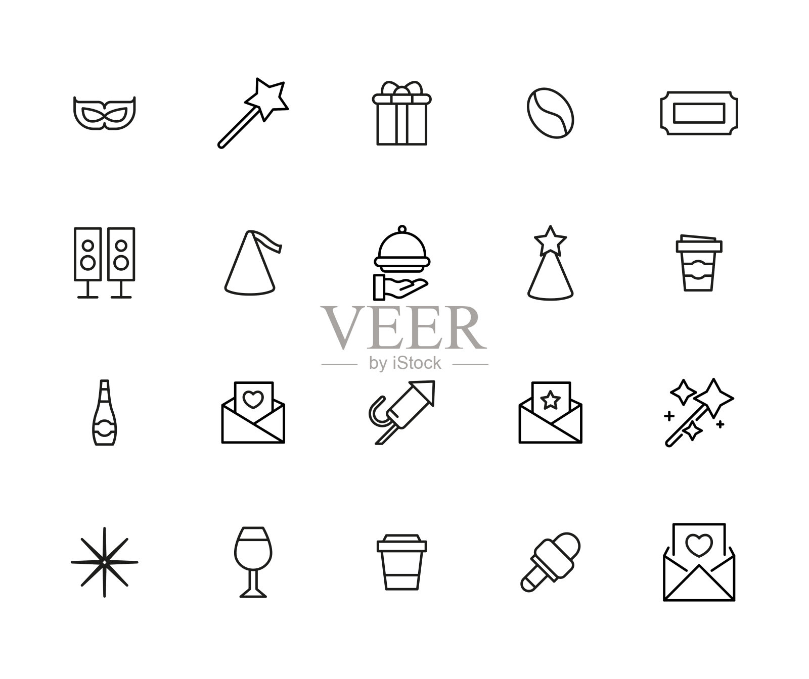 大系列的假日系列图标。图标素材