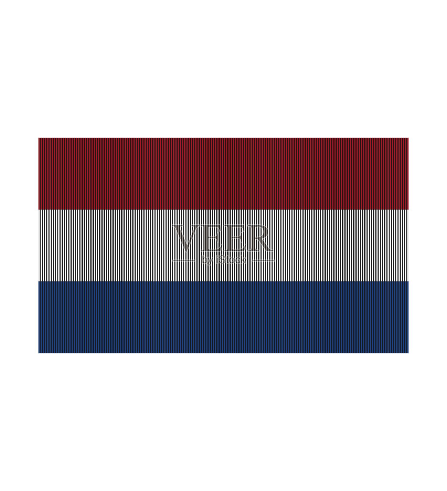 荷兰的国旗插画图片素材