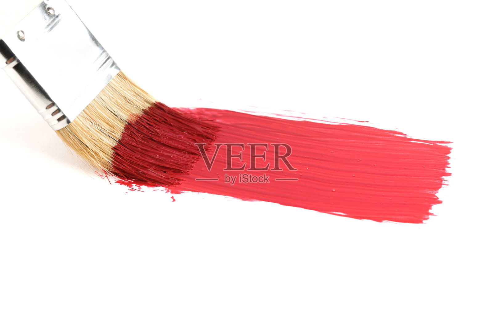 红色的笔触在白色的背景照片摄影图片