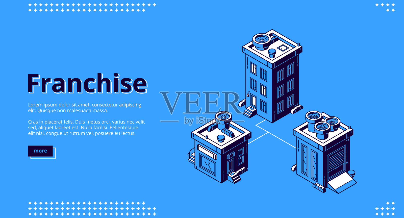 加盟商业模式登陆页面插画图片素材