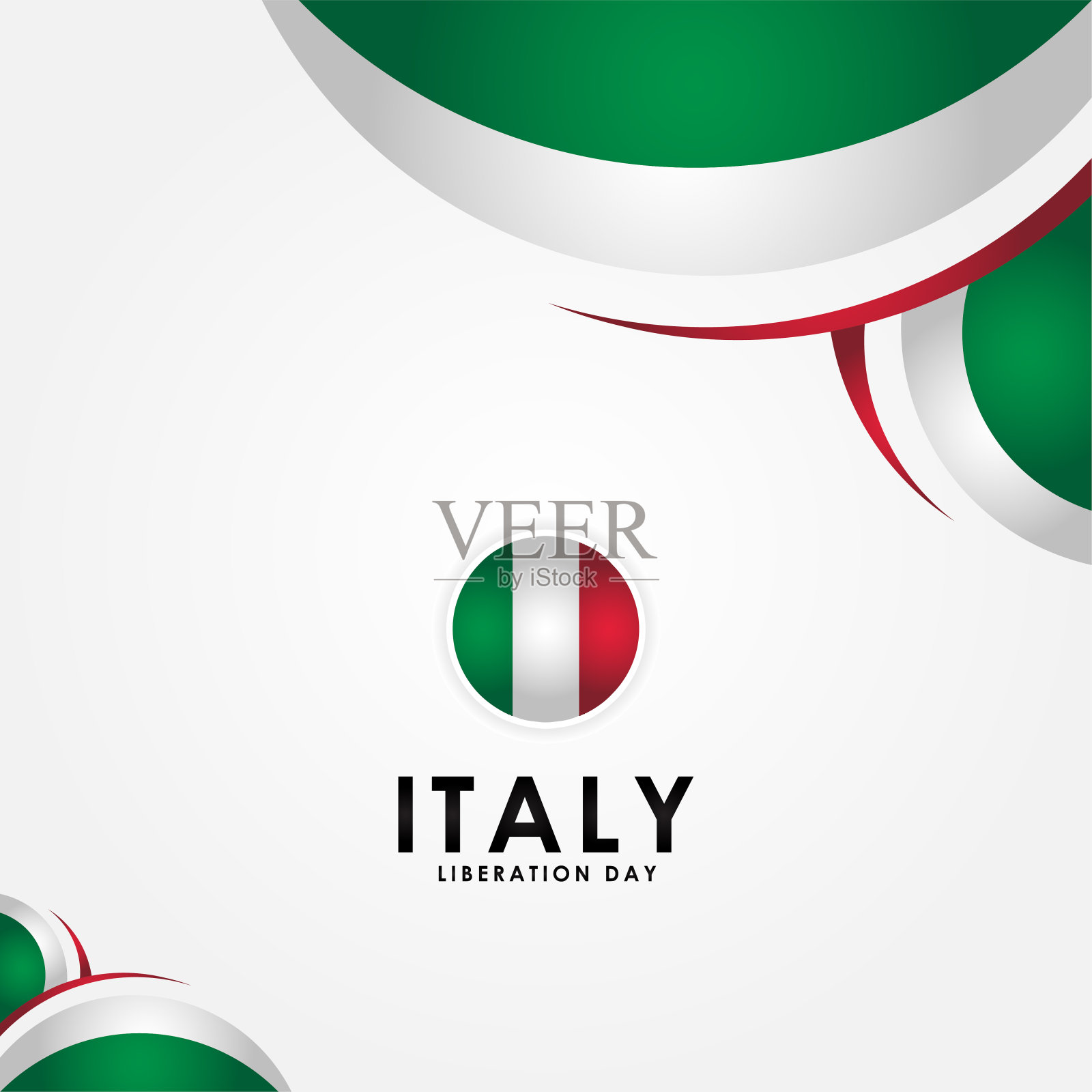 意大利解放日矢量设计插画庆祝时刻插画图片素材