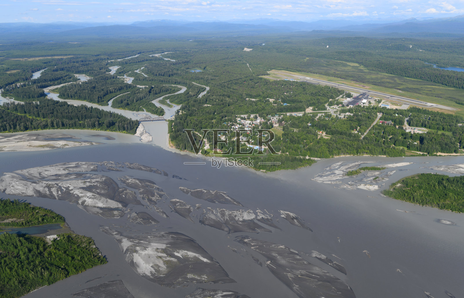 可爱的Talkeetna镇，阿拉斯加，美国照片摄影图片