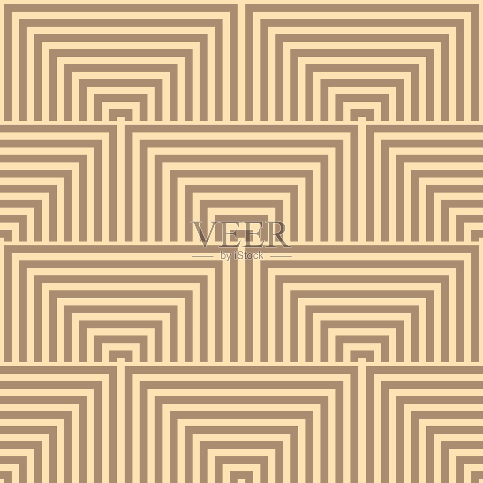 无缝复古几何矢量图案。插画图片素材