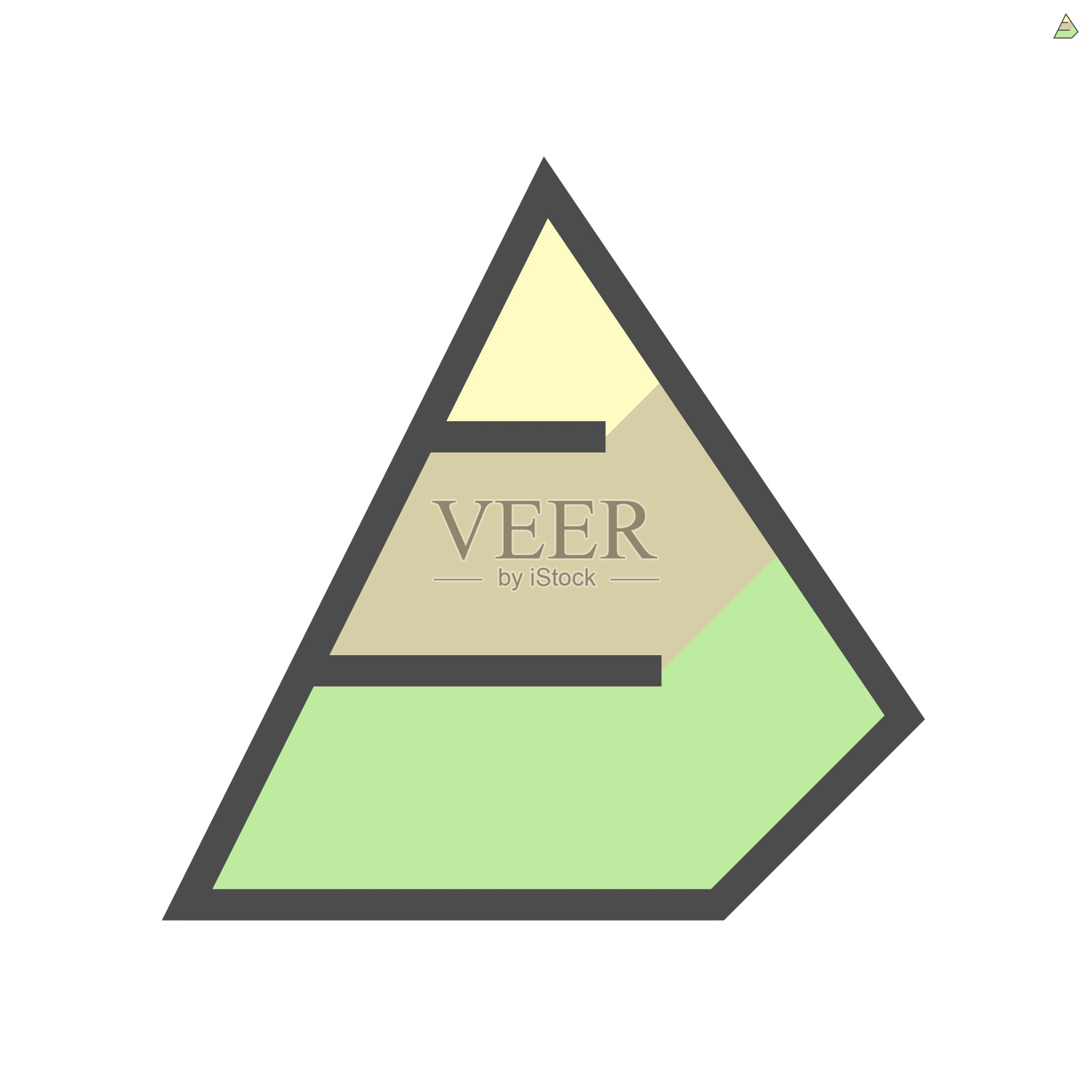 金字塔图矢量图标设置，48x48像素完美和可编辑的笔触。插画图片素材