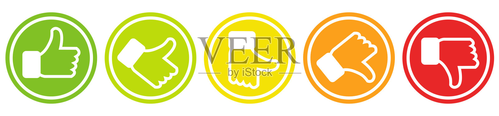 拇指评级系统插画图片素材