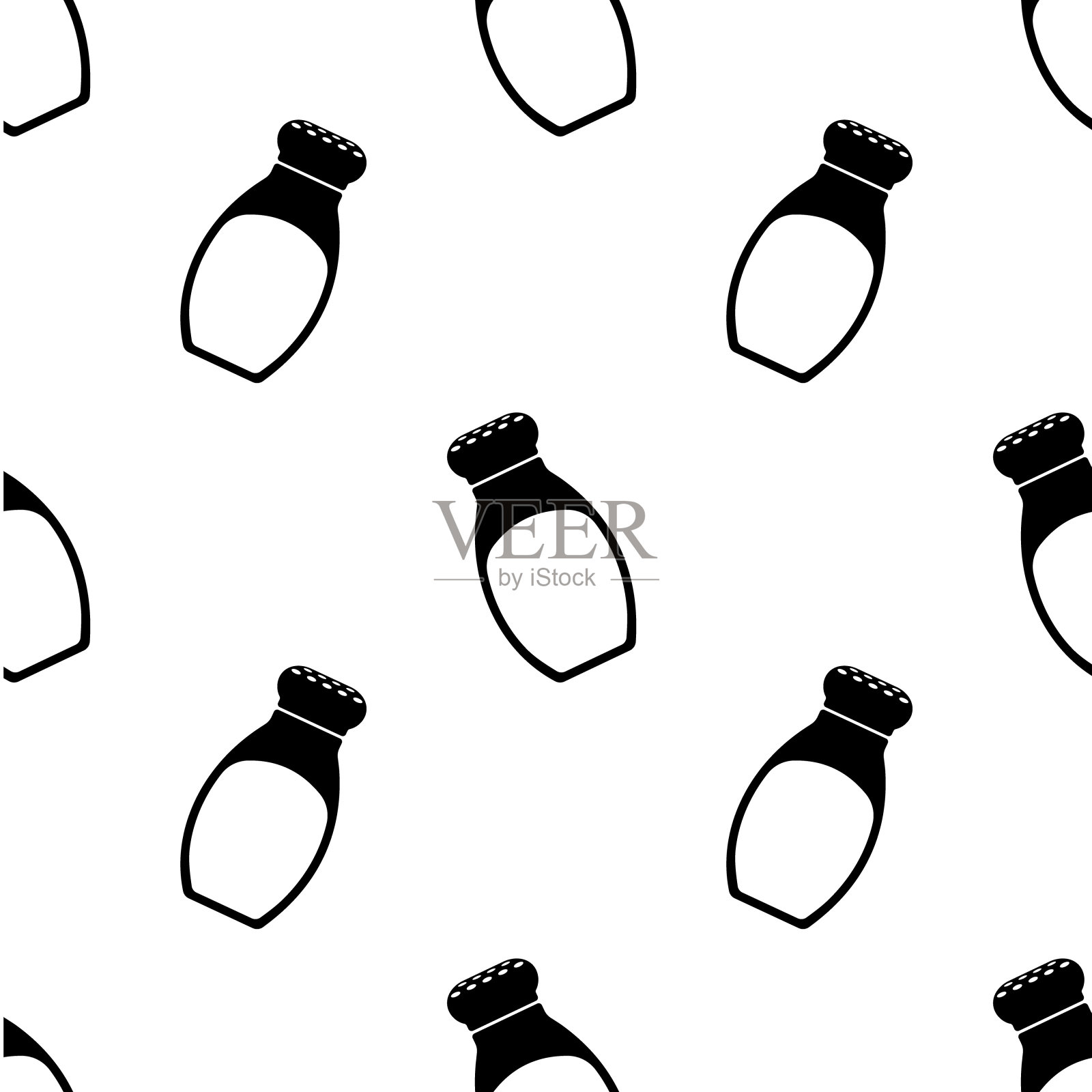 盐瓶无缝模式插画图片素材