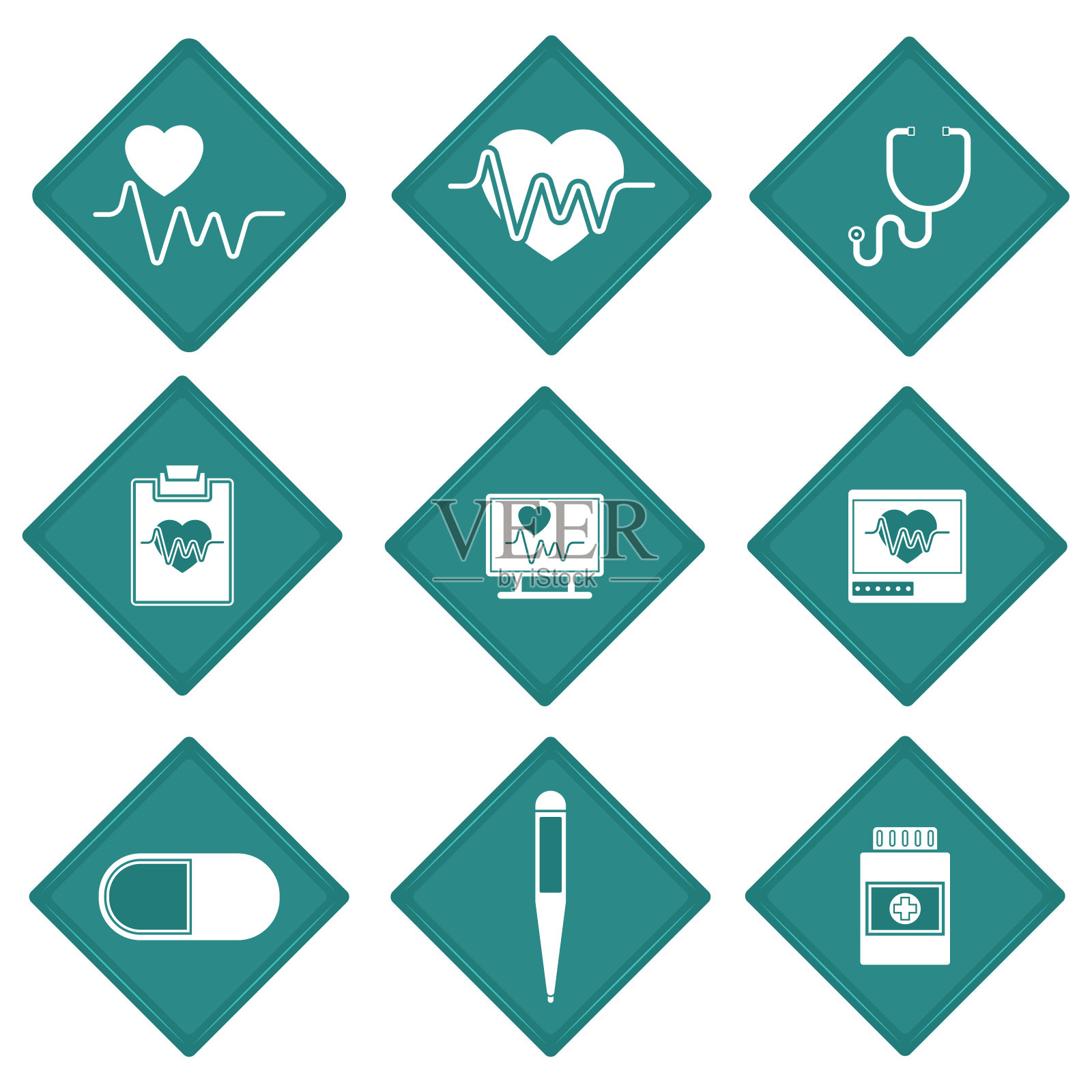 医疗图标集图标素材