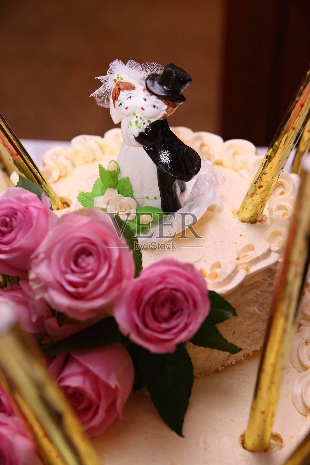 为婚礼准备的蛋糕照片摄影图片