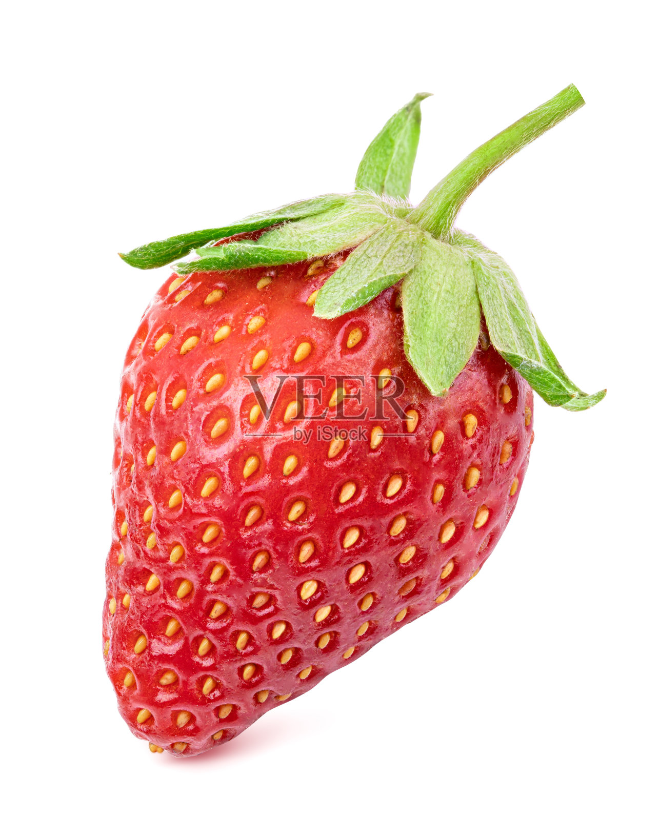 草莓孤立在白色背景照片摄影图片