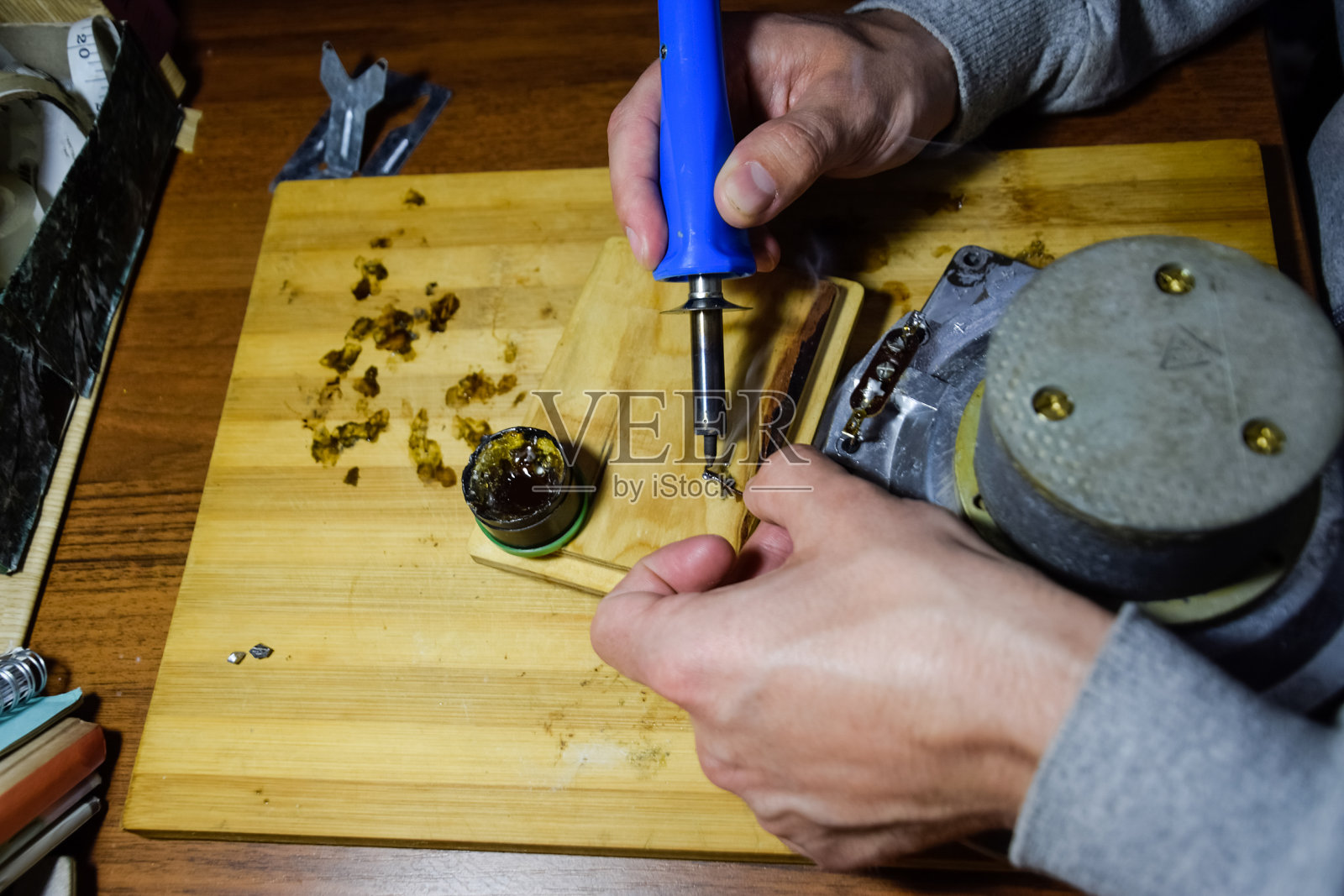 镍钴扬声器25gd-26。修复音箱的声学动力学，定量焊丝。照片摄影图片