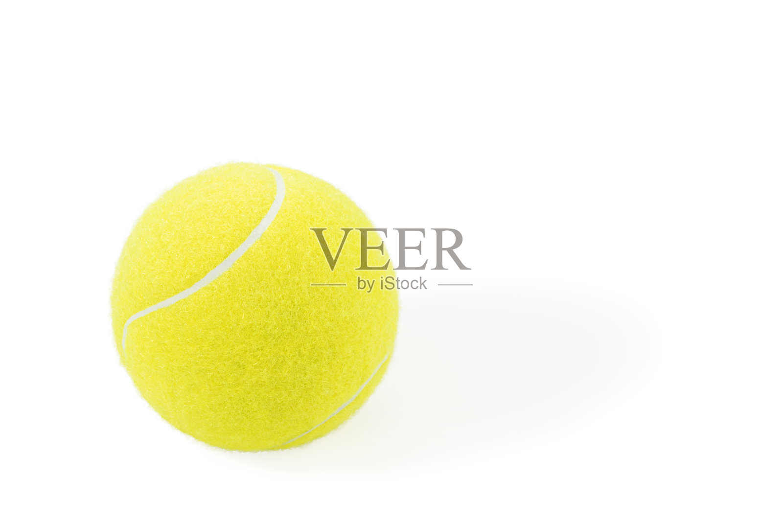 白色的黄色网球照片摄影图片