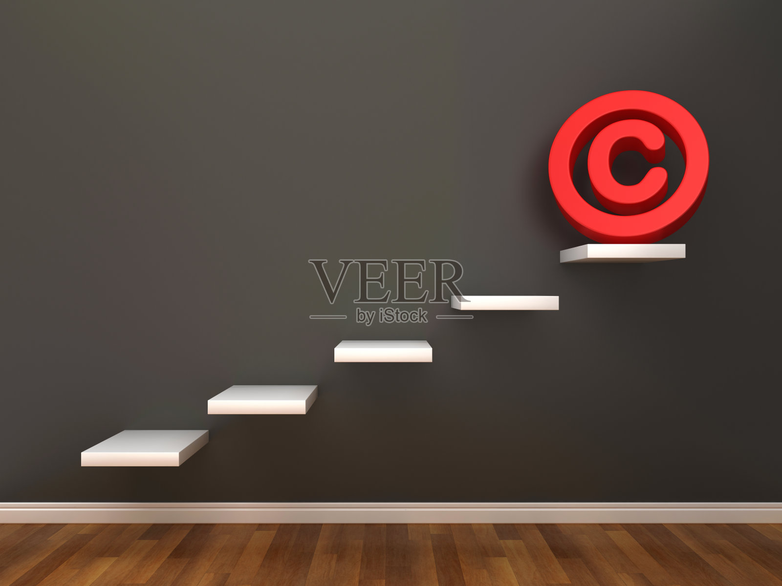 步骤与版权符号- 3D渲染照片摄影图片