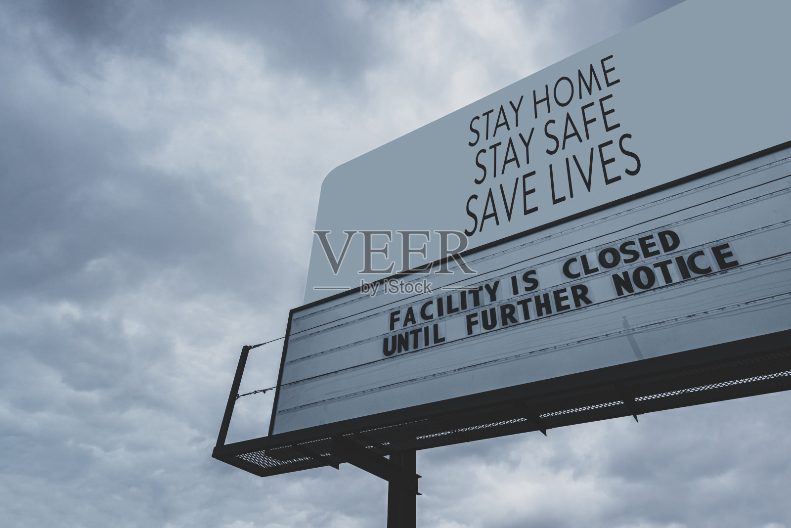 工厂关闭的广告牌照片摄影图片