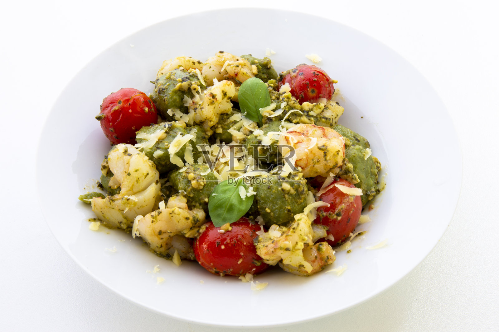 菠菜番茄汤圆照片摄影图片