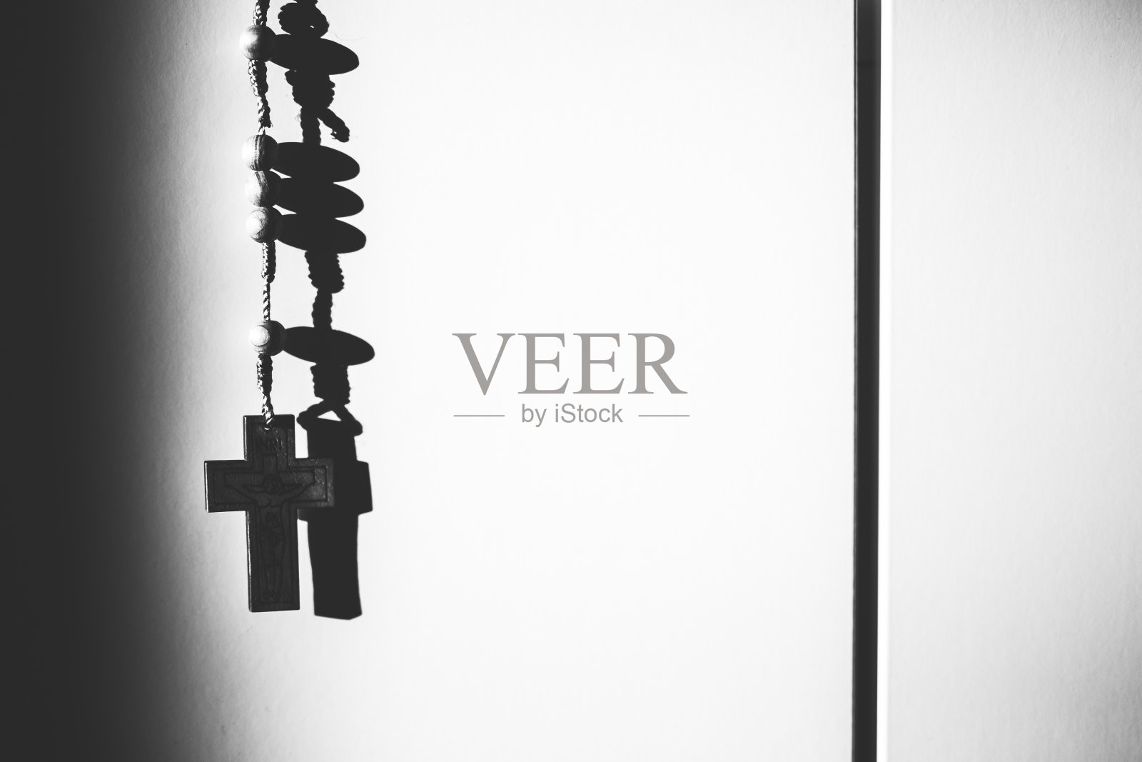 玫瑰经，圣十字架，黑与海特照片摄影图片