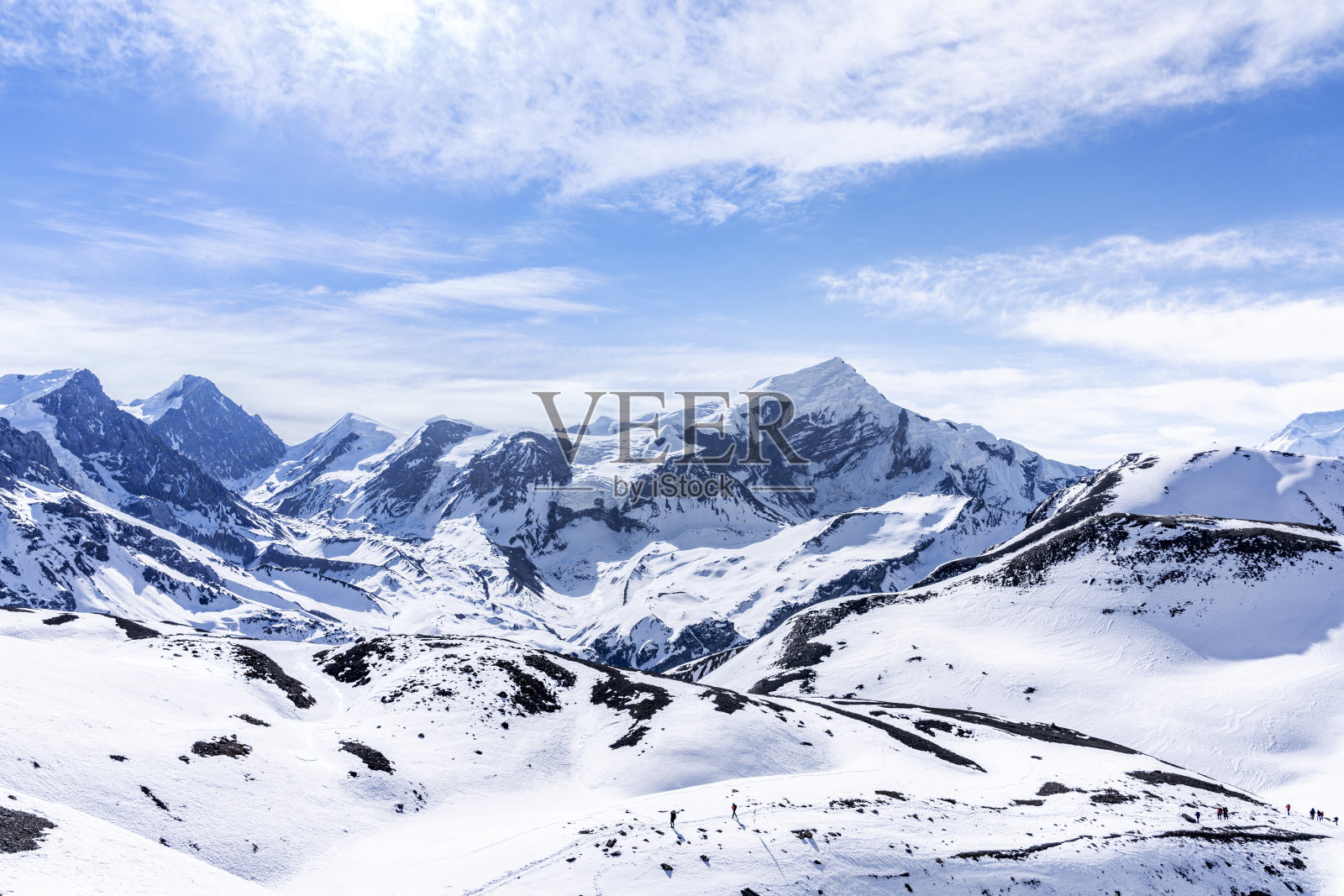 尼泊尔安纳普尔纳山脉照片摄影图片