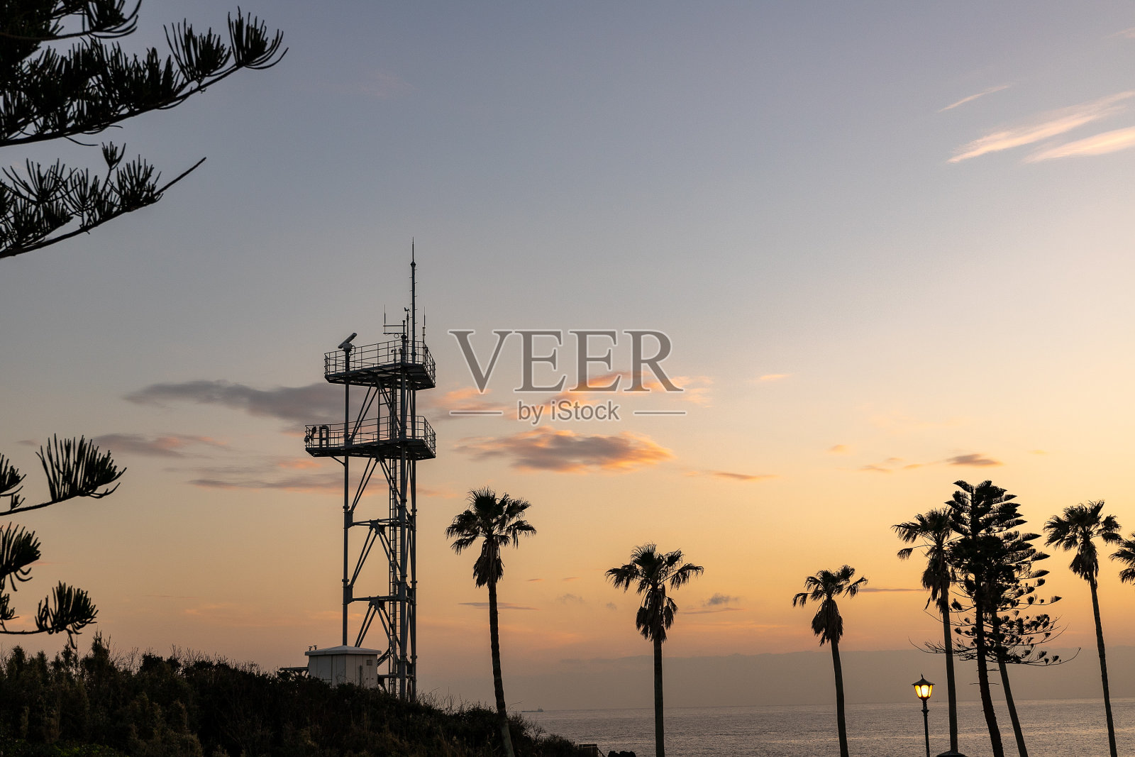 日本千叶县南米堡市野岛崎的黄昏照片摄影图片