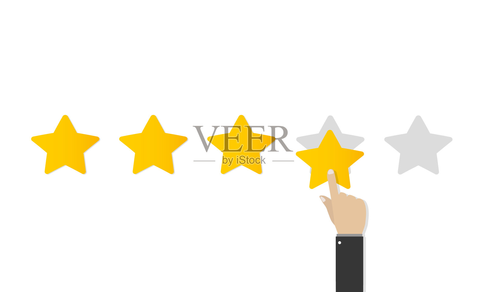 人、反馈、评级。插画图片素材