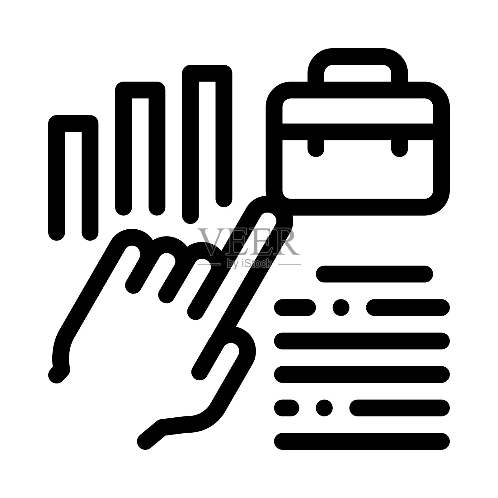 增加效率图标矢量轮廓说明图标素材