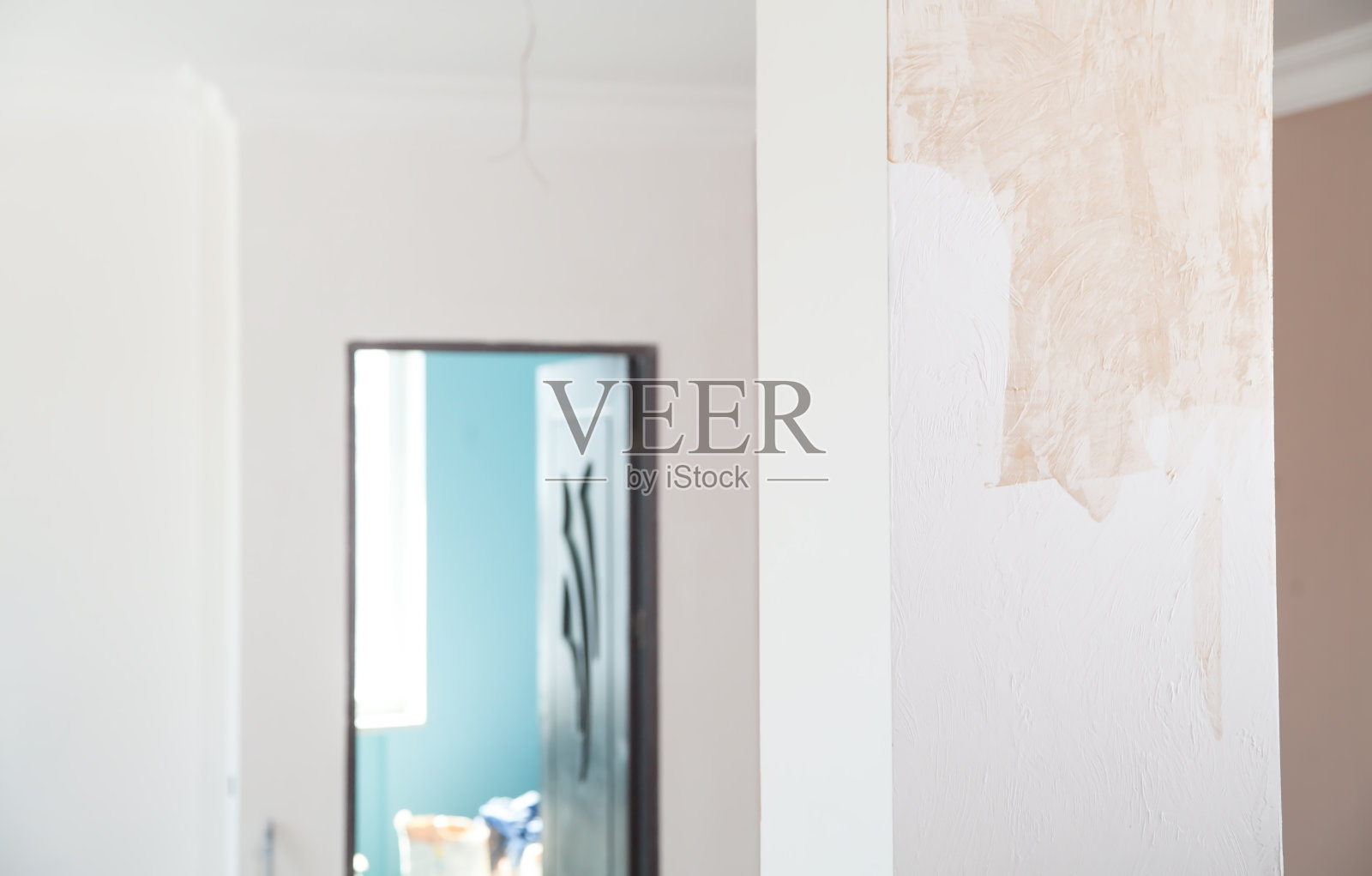 改造前的房间。公寓装修照片摄影图片