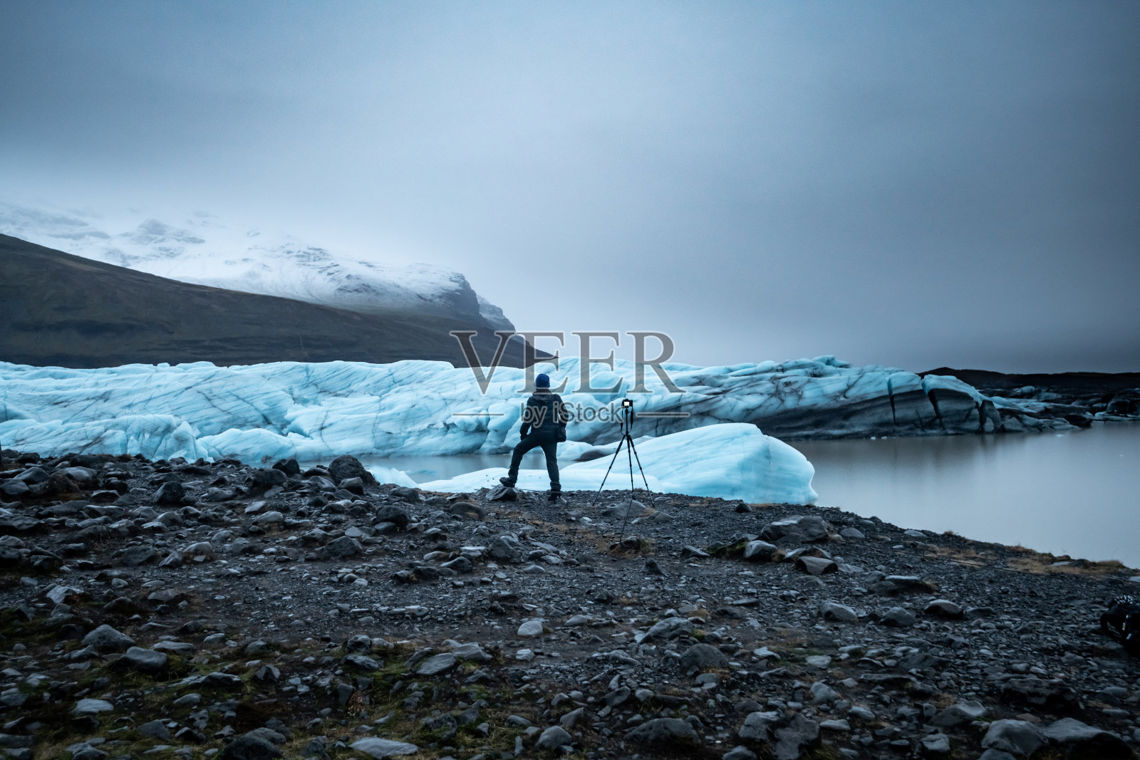 冰岛Jokulsarlon冰川冰泻湖照片摄影图片