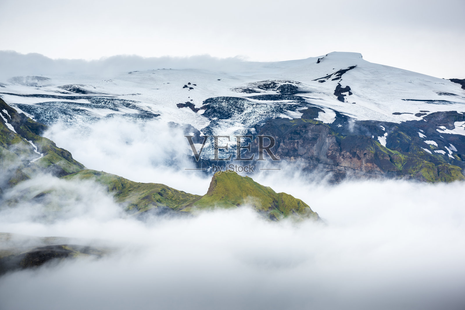 冰岛美丽的山景照片摄影图片