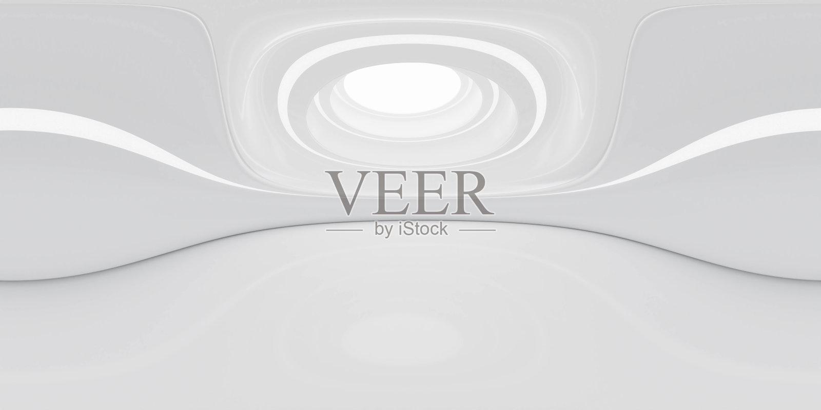 全360度等矩形全景hdri现代未来主义白色建筑室内3d渲染插图照片摄影图片